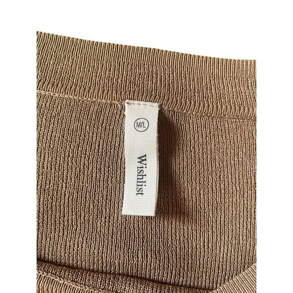 WISH LIST Women"s Soft Overseas Tan Top M-L Excellent Condition Comfortable - Picture 6 of 6